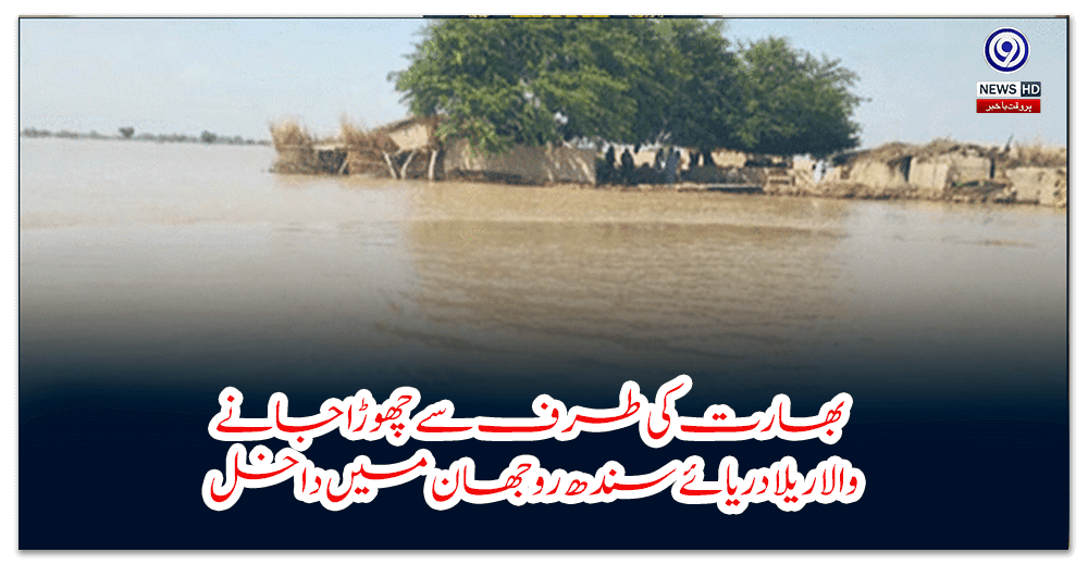 بھارت-کی-طرف-سے-چھوڑا-جانے-والا-ریلا-دریائے-سندھ-روجھان-میں-داخل