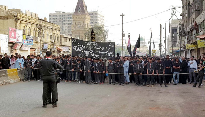 الوداعی-چپ-تعزیہ-کےجلوس-نشتر-پارک-اور-رضویہ-سوسائٹی-سے-برآمد-ہوئے