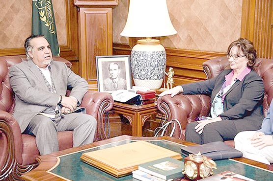 گورنر-سندھ-سے-کیلیفورنیا-سدرن-یونیورسٹی-کی-صدر-کی-ملاقات