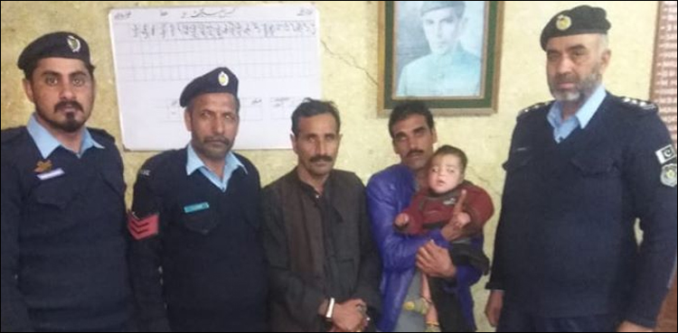 ترنول-سے-اغوا-کیا-گیا-2-سال-کا-حسن-بحفاظت-بازیاب،-ایک-ملزم-گرفتار