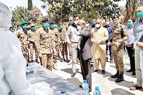 جنرل-آفیسر-کمانڈنگ-منگلا-کا-دورہ-اٹک،-کورونا-اقدامات-کا-جائزہ