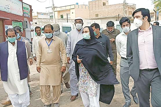 آشفہ-ریاض-فتیانہ-کا-گندم-خریداری-مرکز-پیرمحل-کا-دورہ