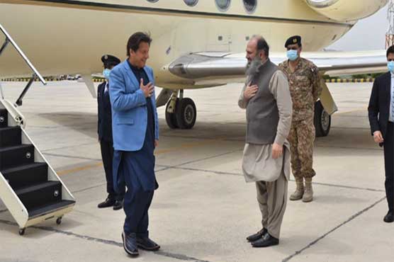 وزیراعظم-عمران-خان-سرکاری-دورے-پر-کوئٹہ-پہنچ-گئے،-قرنطینہ-سنڑ-کا-معائنہ