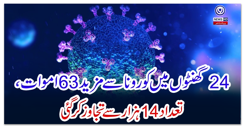 24-گھنٹوں-میں-کورونا-سے-مزید63-اموات،-تعداد14-ہزار-سے-تجاوز-کرگئی