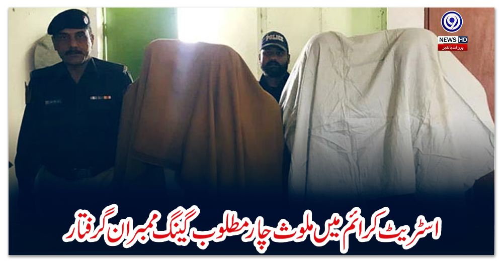 اسٹریٹ-کرائم-میں-ملوث‌-چار-مطلوب-گینگ-ممبران-گرفتار