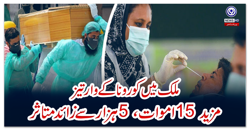ملک-میں-کورونا-کے-وارتیز،-مزید-15-اموات-،5-ہزار-سےزائد-متاثر