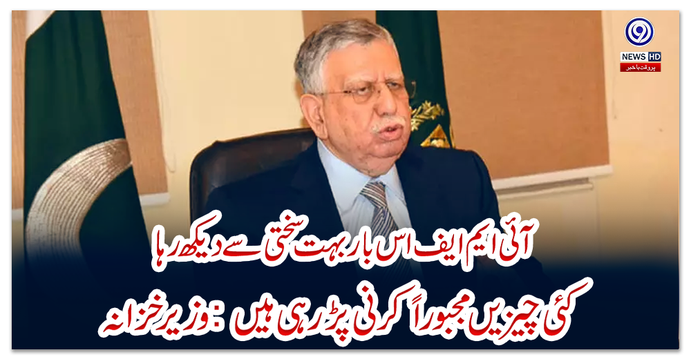 آئی-ایم-ایف-اس-بار-بہت-سختی-سے-دیکھ-رہا،-کئی-چیزیں-مجبوراً-کرنی-پڑ-رہی-ہیں:-وزیرخزانہ