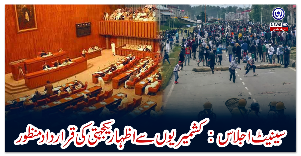 سینیٹ-اجلاس:-کشمیریوں-سے-اظہار-یکجہتی-کی-قرارداد-منظور