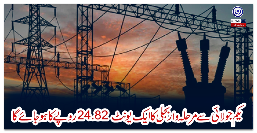 یکم-جولائی-سے-مرحلہ-وار-بجلی-کا-ایک-یونٹ-24.82-روپے-کا-ہوجائے-گا،-ذرائع-پاور-ڈویژن