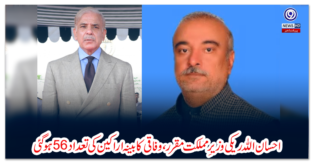 احسان-اللہ-ریکی-وزیرِ-مملکت-مقرر،-وفاقی-کابینہ-اراکین-کی-تعداد-56ہوگئی