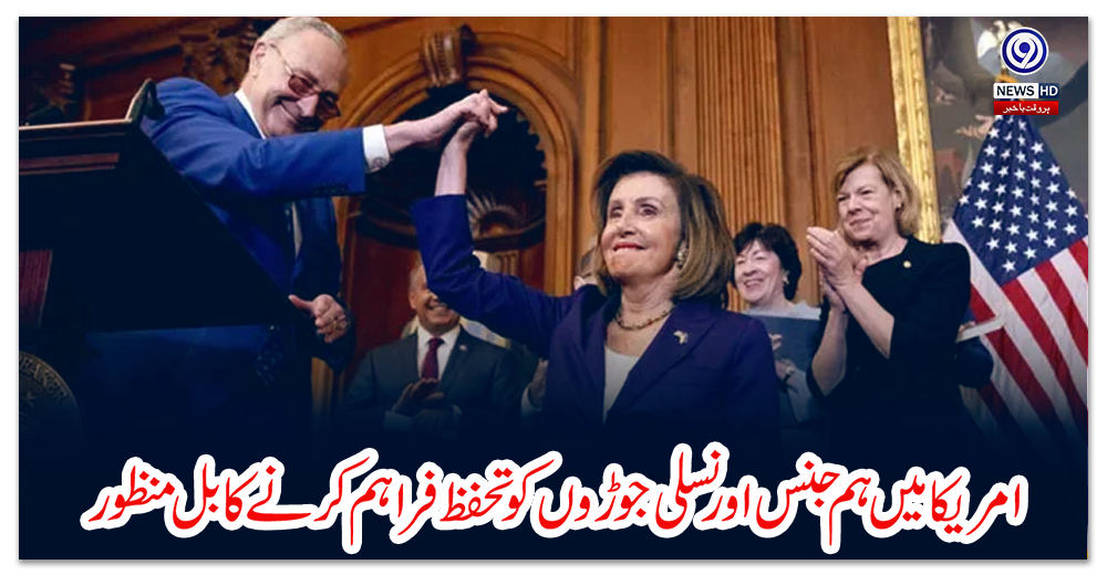 امریکا-میں-ہم-جنس-اور-نسلی-جوڑوں-کو-تحفظ-فراہم-کرنے-کا-بل-منظور