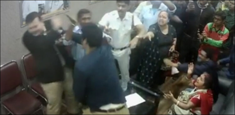 خاتون-کی-موت-پر-اسپتال-میدان-جنگ-بن-گیا