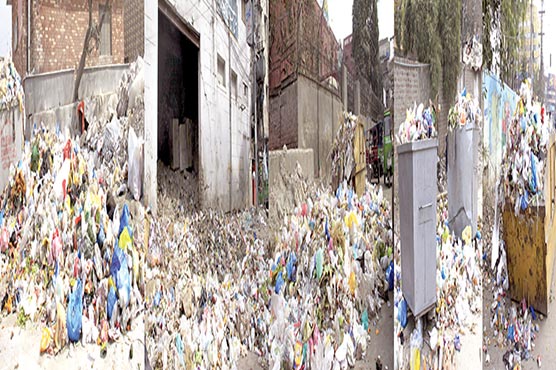 صفائی-بند:شہر-میں-کوڑے-کے-ڈھیر