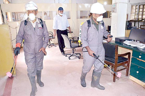 بلدیہ-جنوبی،مساجدکے-ساتھ-اسپتالوں-اور-عوامی-مقامات-پر-اسپرے