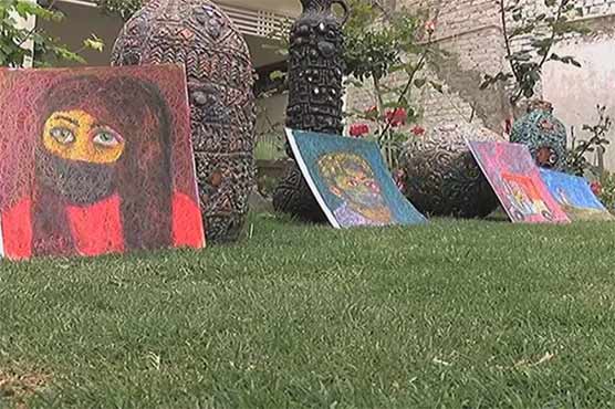 کورونا-کیخلاف-آگاہی-دینے-کیلئے-باغچے-کو-آرٹ-گیلری-میں-بدل-دیا