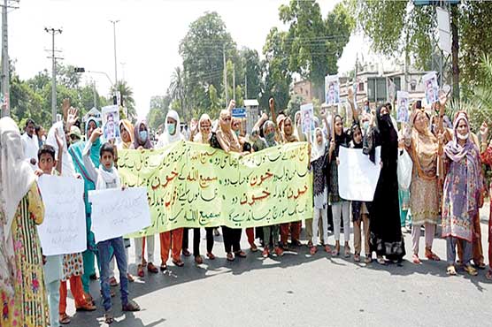 7سالہ-بچے-کے-قاتلوں-کی-عدم-گرفتاری-پر-متاثرین-کا-احتجاج