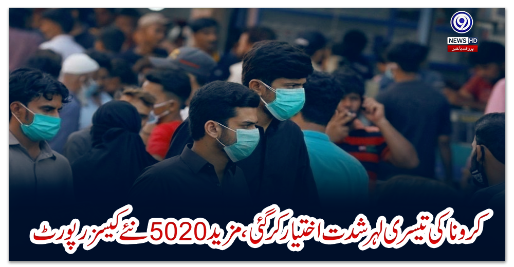 کرونا-کی-تیسری-لہر-شدت-اختیار-کرگئی،-مزید-5020-نئے-کیسز-رپورٹ