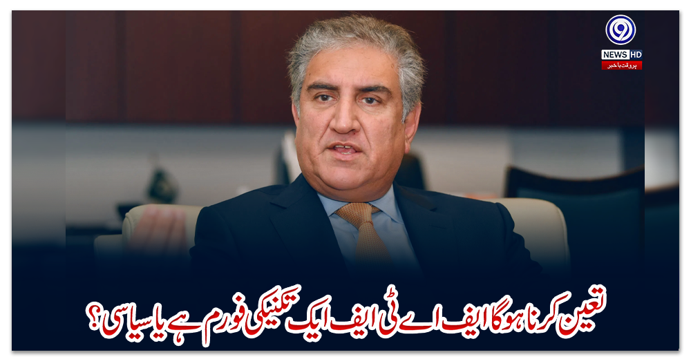 تعین-کرنا-ہوگا-ایف-اے-ٹی-ایف-ایک-تکنیکی-فورم-ہے-یا-سیاسی-؟:-شاہ-محمود-قریشی