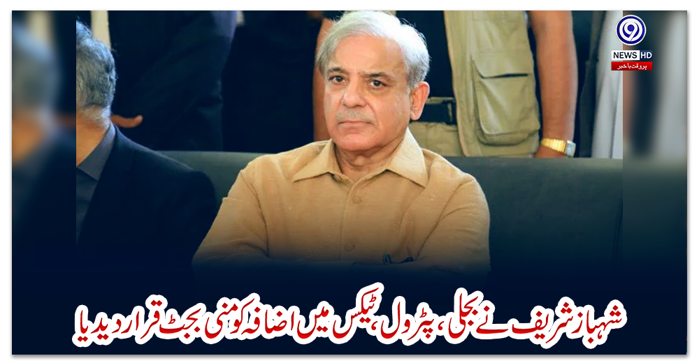 شہباز-شریف-نے-بجلی،-پٹرول،-ٹیکس-میں-اضافہ-کو-منی-بجٹ-قرار-دیدیا