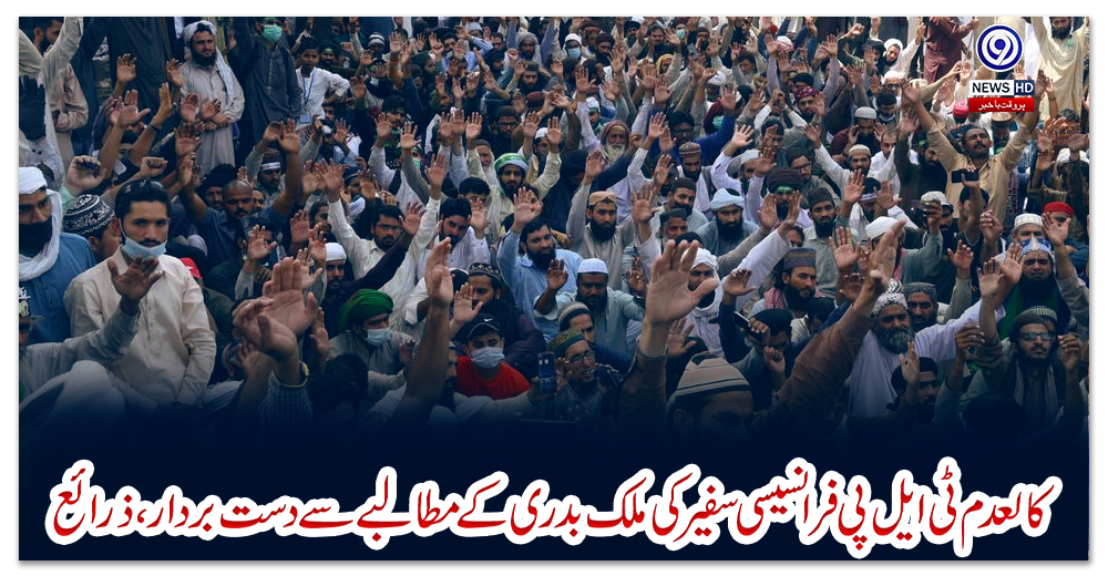 کالعدم-ٹی-ایل-پی-فرانسیسی-سفیر-کی-ملک-بدری-کے-مطالبے-سے-دست-بردار،-ذرائع