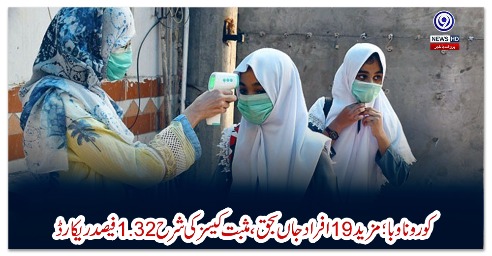 کوروناوبا؛-مزید-19-افراد-جاں-بحق،-مثبت-کیسز-کی-شرح-1.32-فیصد-ریکارڈ