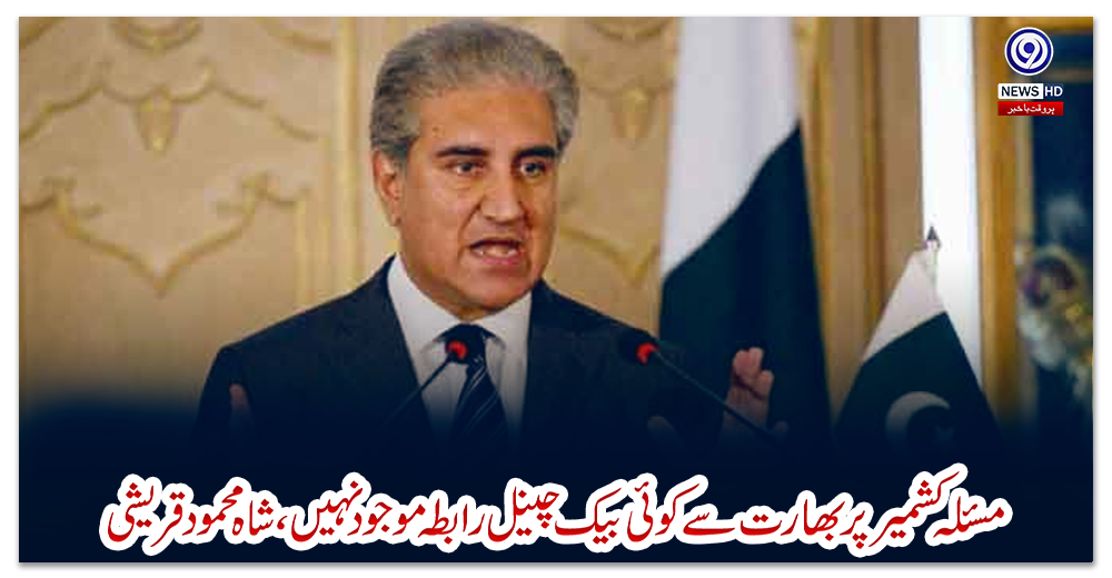 مسئلہ-کشمیر-پربھارت-سے-کوئی-بیک-چینل-رابطہ-موجود-نہیں،-شاہ-محمود-قریشی