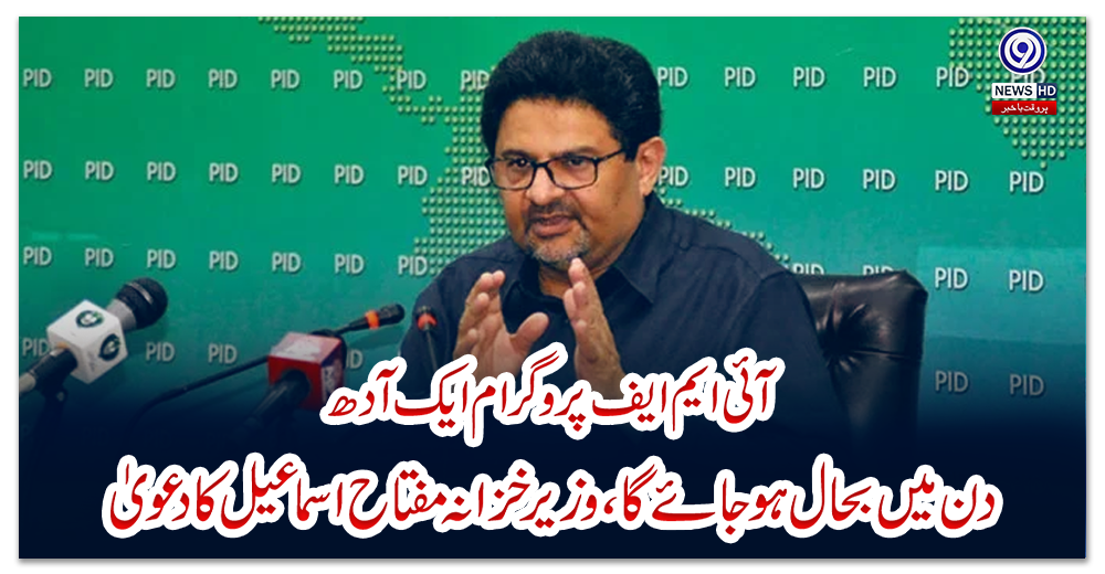 آئی-ایم-ایف-پروگرام-ایک-آدھ-دن-میں-بحال-ہوجائے-گا،-وزیر-خزانہ-مفتاح-اسماعیل-کا-دعویٰ