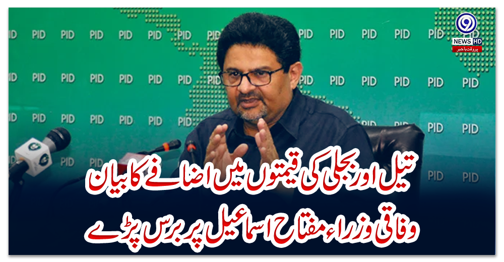 تیل-اور-بجلی-کی-قیمتوں-میں-اضافے-کا-بیان،-وفاقی-وزراء-مفتاح-اسماعیل-پر-برس-پڑے