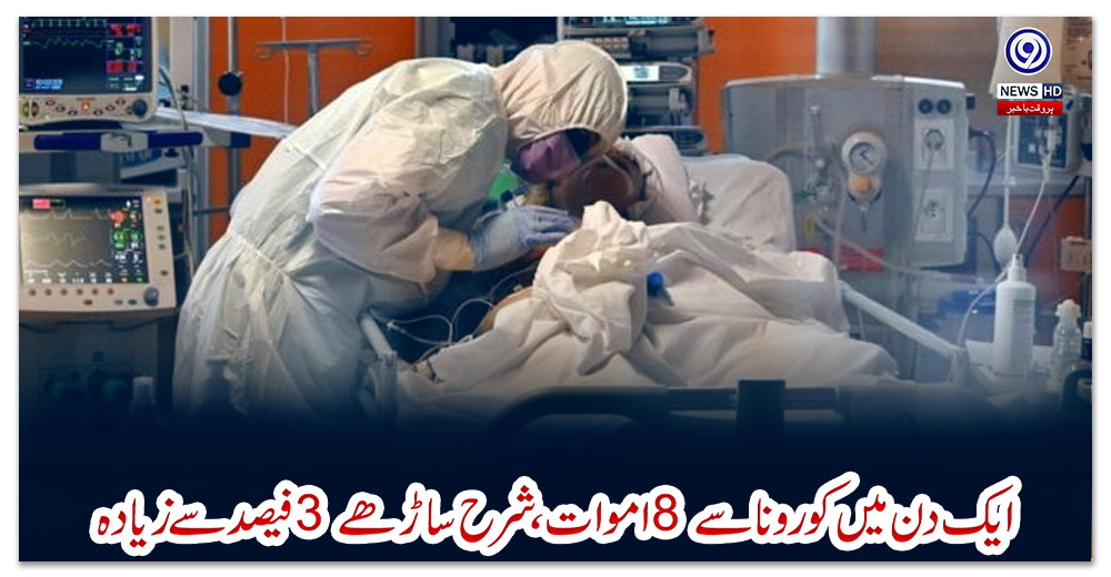 پاکستان:-ایک-دن-میں-کورونا-سے-8-اموات،-شرح-ساڑھے-3-فیصد-سے-زیادہ
