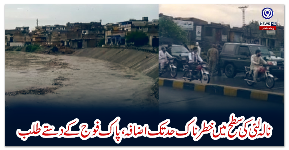 نالہ-لئی-کی-سطح-میں-خطرناک-حد-تک-اضافہ،-پاک-فوج-کے-دستے-طلب