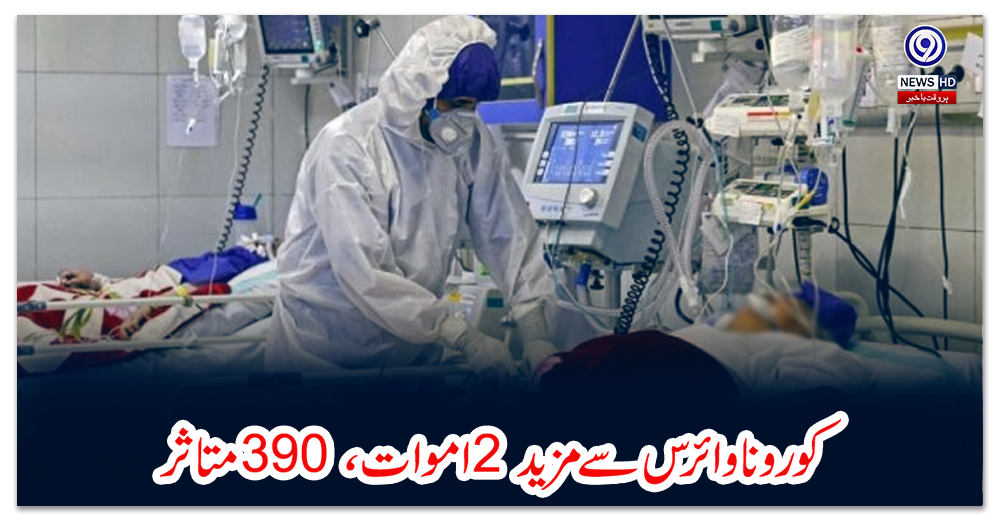پاکستان-:-کورونا-وائرس-سے-مزید-2-اموات-،-390-متاثر