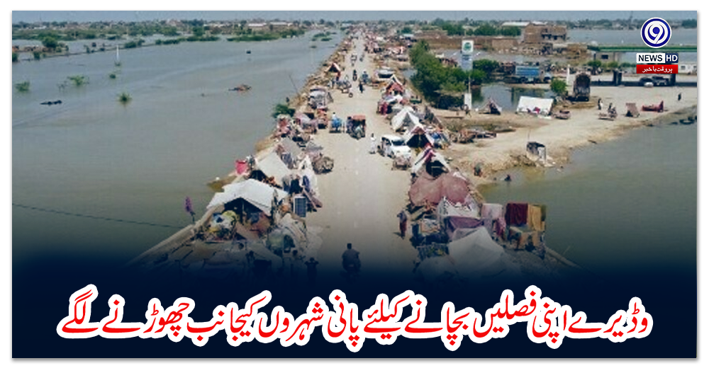 وڈيرے-اپنی-فصلیں-بچانے-کیلئے-پانی-شہروں-کیجانب-چھوڑنے-لگے