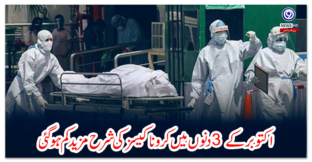 اکتوبر-کے-3-دنوں-میں-کرونا-کیسز-کی-شرح-مزید-کم-ہو-گئی