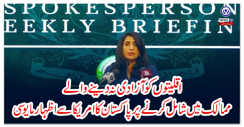 اقلیتوں-کو-آزادی-نہ-دینے-والے-ممالک-میں-شامل-کرنے-پر-پاکستان-کا-امریکا-سے-اظہار-مایوسی