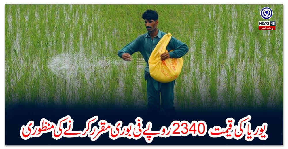 یوریا-کی-قیمت-2340-روپے-فی-بوری-مقرر-کرنے-کی-منظوری