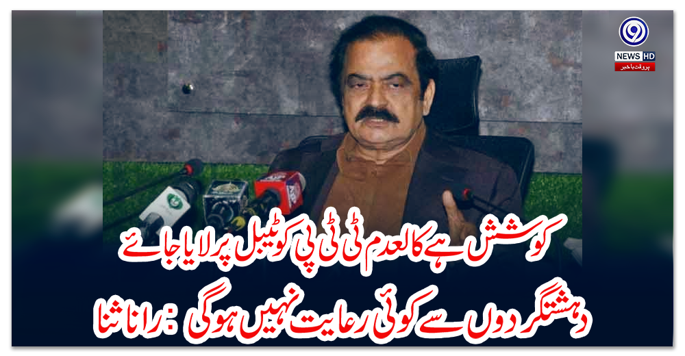 کوشش-ہے-کالعدم-ٹی-ٹی-پی-کو-ٹیبل-پر-لایا-جائے،-دہشتگردوں-سے-کوئی-رعایت-نہیں-ہوگی:-رانا-ثنا